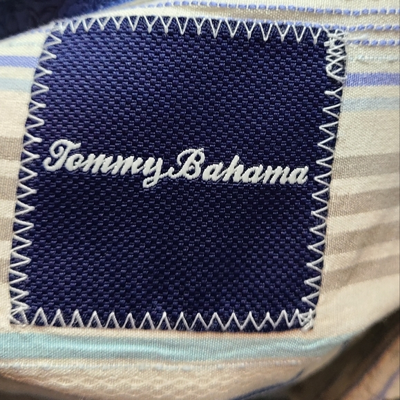 (813) Tommy Bahama Men's Long Sleeve Casual Shirt, Size: 2XL Color: White - Picture 7 of 10